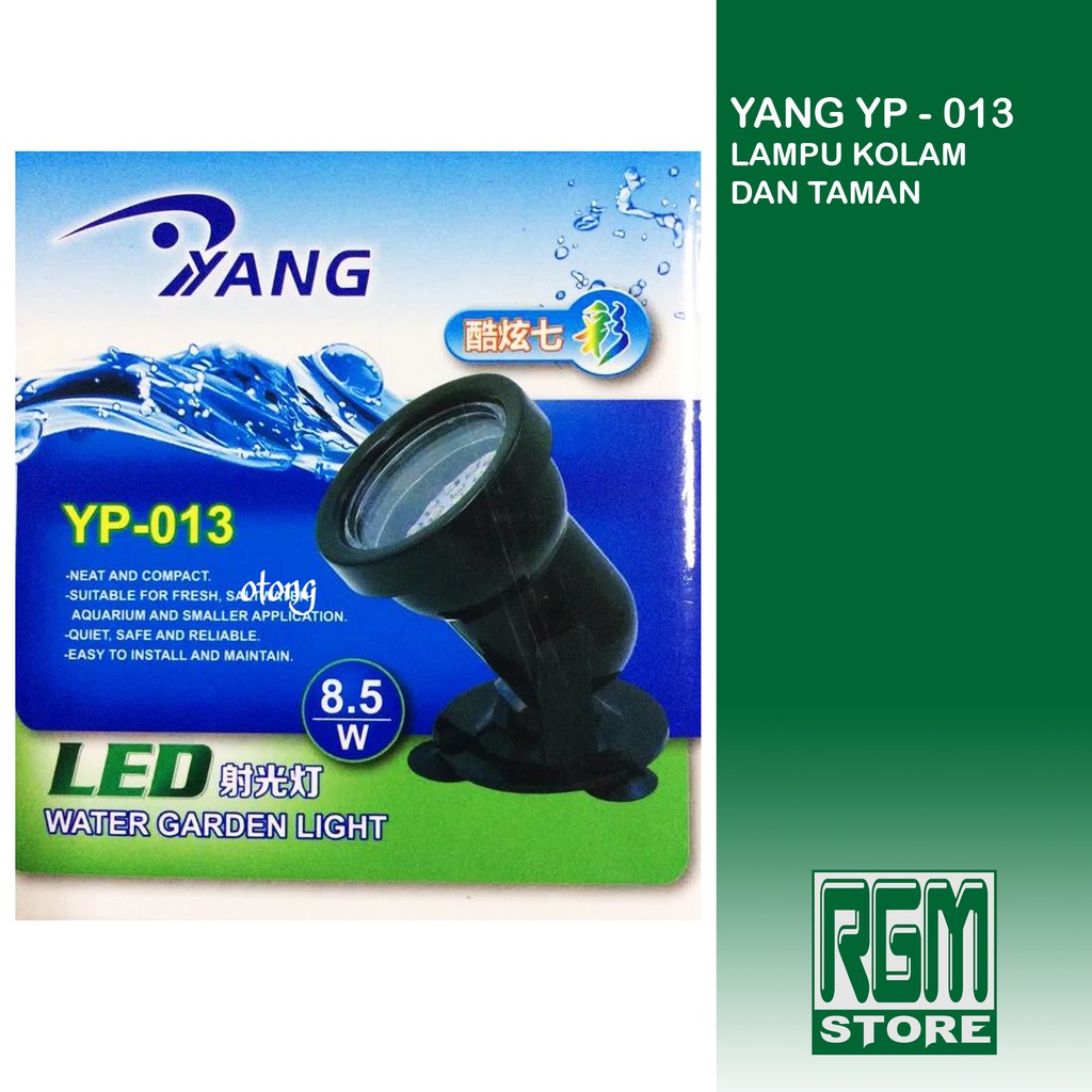 YANG YP013 YP 013 LAMPU LED 6 WARNA KOLAM CELUP GARDEN LIGHT AQUARIUM