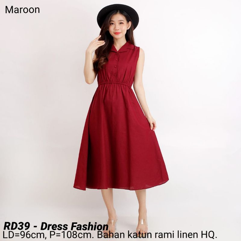 DRESS YEOMI CASUAL TERUSAN KERJA KANTOR WANITA BAJU CEWEK CANTIK MODIS MURAH