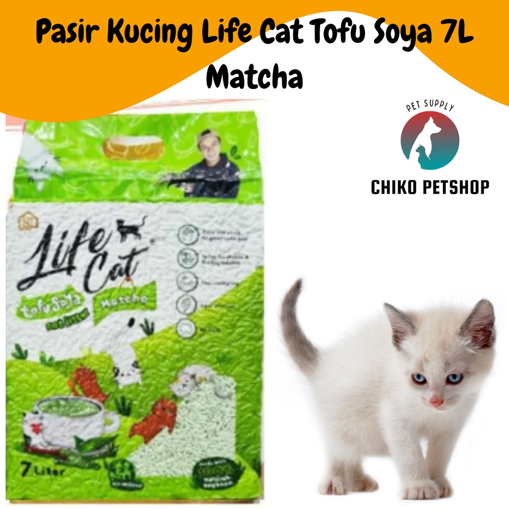 Pasir Kucing LIFE CAT Tofu Soya 7 Liter | TOFU 7 Lt