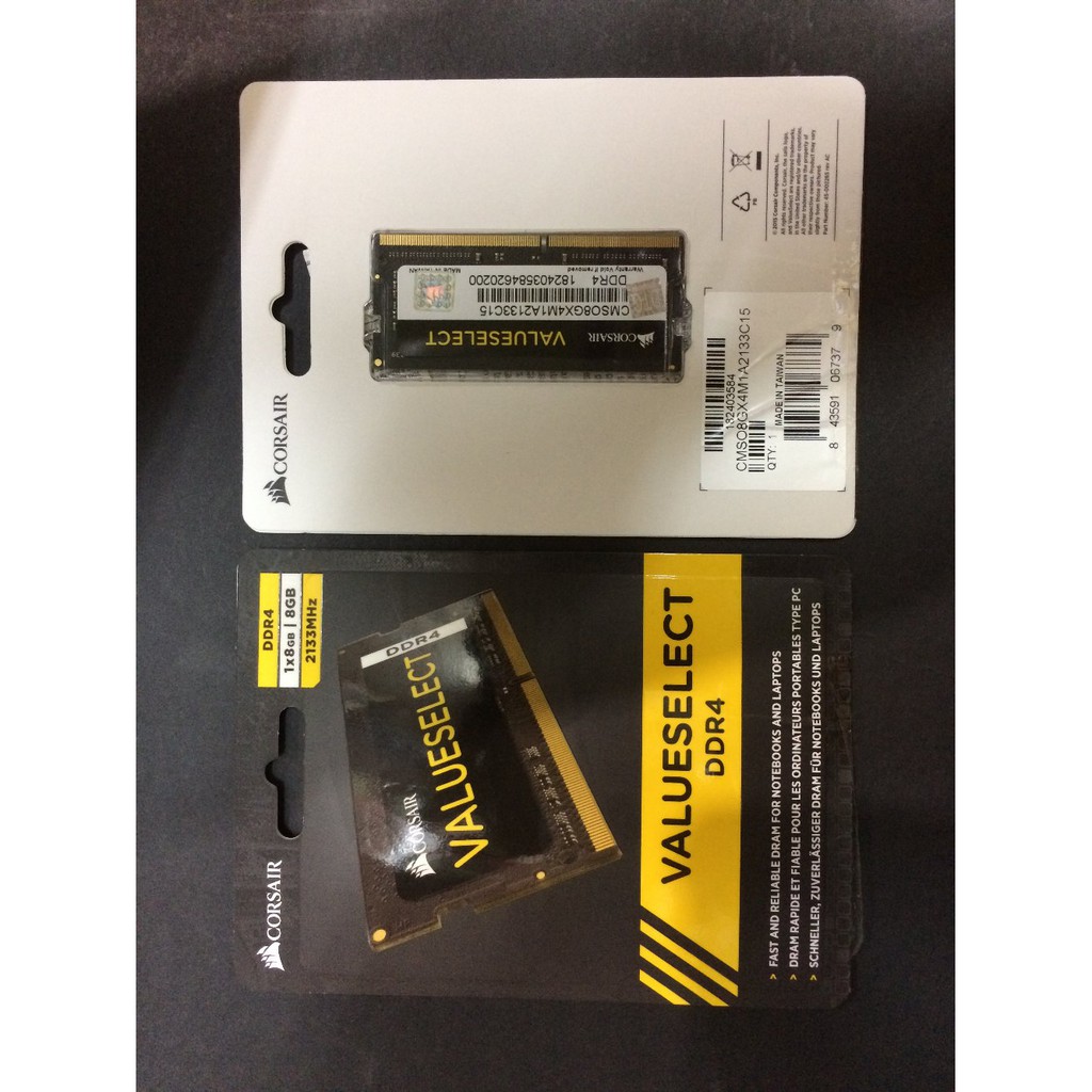 RAM Corsair Laptop Sodimm DDR4 1x8 8GB PC 2133Mhz Berkualitas