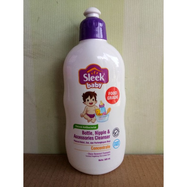 SLEEK BABY BOTTLE, NIPPLE &amp; ACCESSORIES CLEANSER 150ML, 500ML