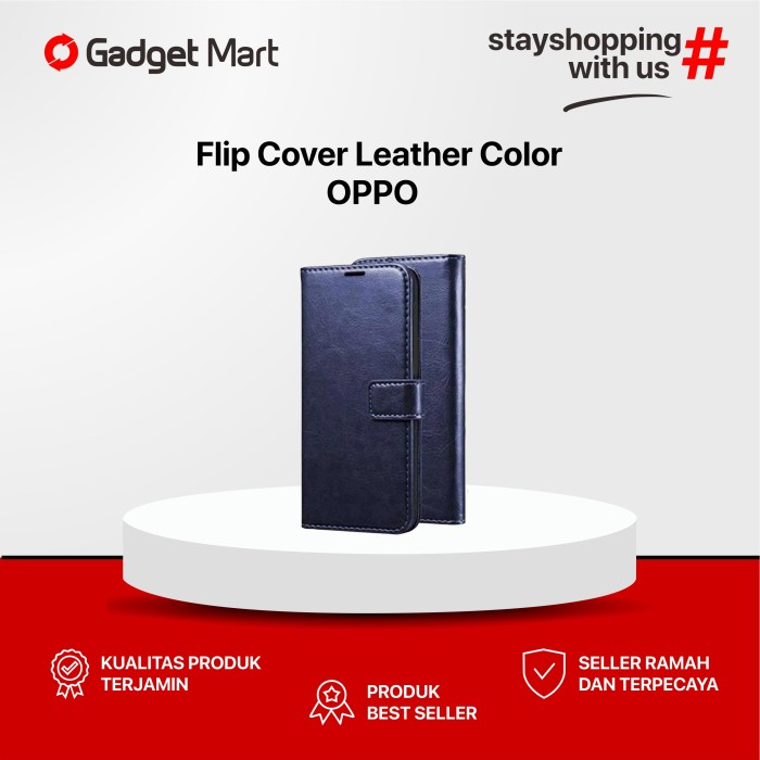 Flip Cover Leather Color - OPPO