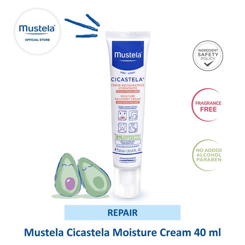 Mustela Cicastela Moisture Cream Krim Ruam Bayi