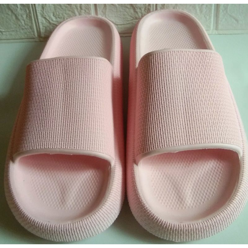 Sandal Hush Puppies Pria/Wanita Slip On Sendal Rumah Hotel Sendal Kamar Mandi Empuk Anti Slip Korea Style