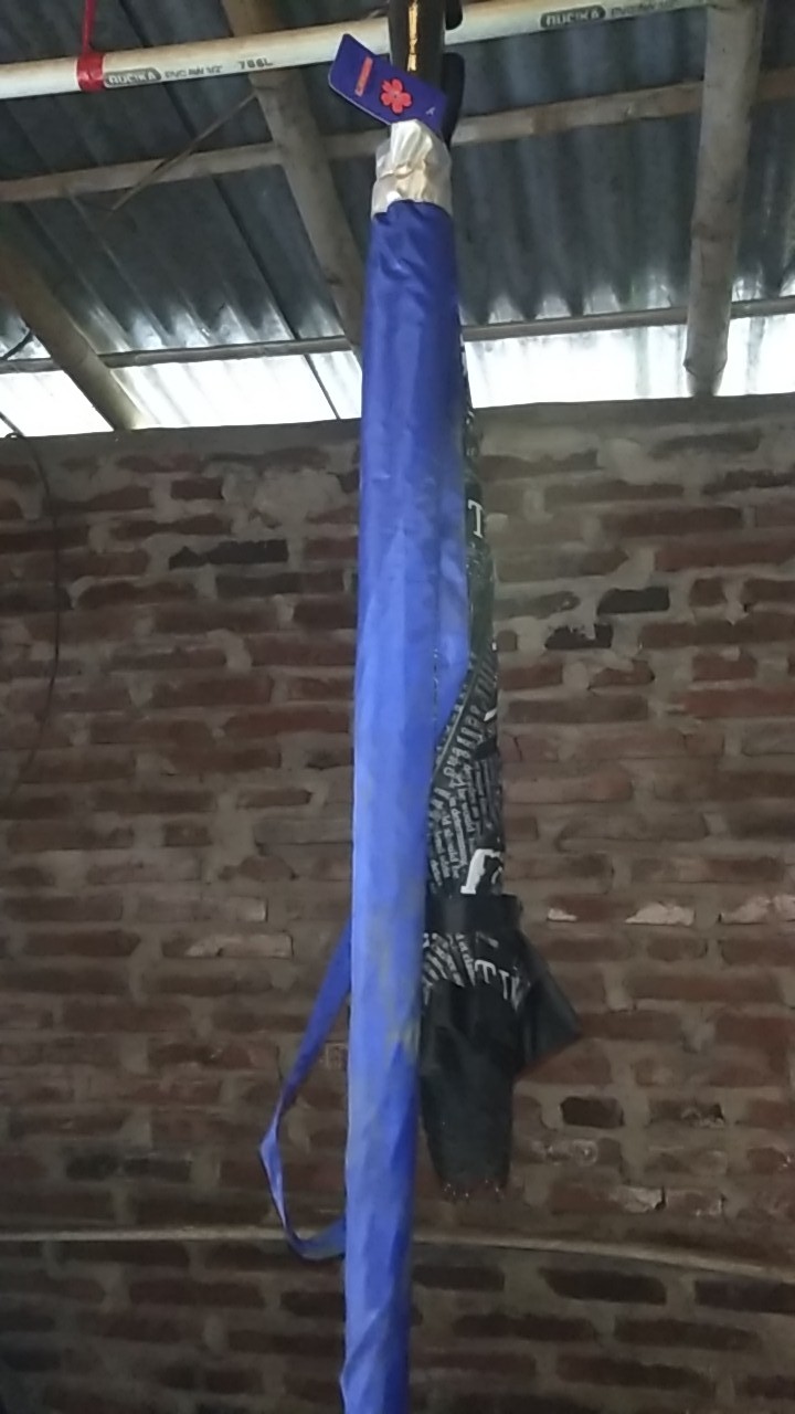 Payung Jumbo Golf Besar Fiber Otomatis Lapis Silver Anti Uv Sarung Kain Payung Panjang Payung Mobil