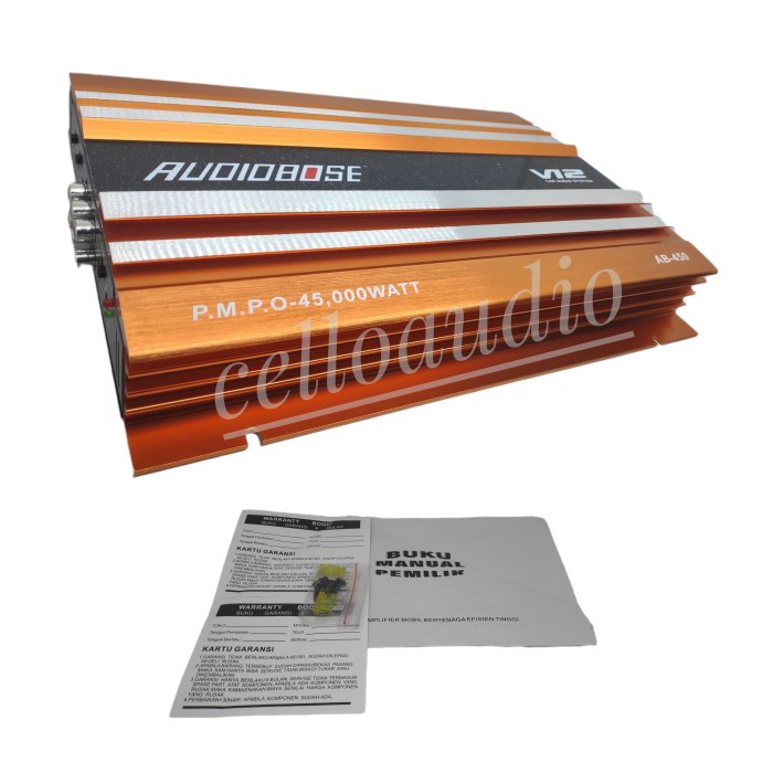 POWER AMPLIFIER 4 CHANNEL AUDIOBOSE AB-450 AUDIO MOBIL AB 450