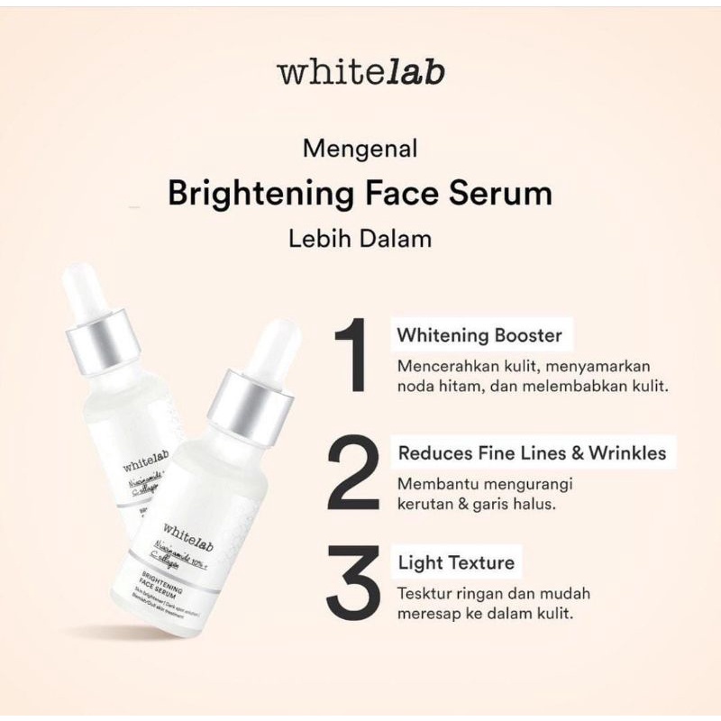 whitelab brightening face serum