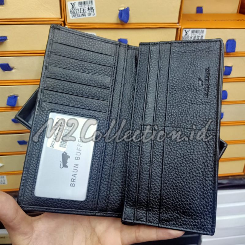 Dompet Braun Buffel Panjang Leather Dompet Lipat Kulit Asli Impor