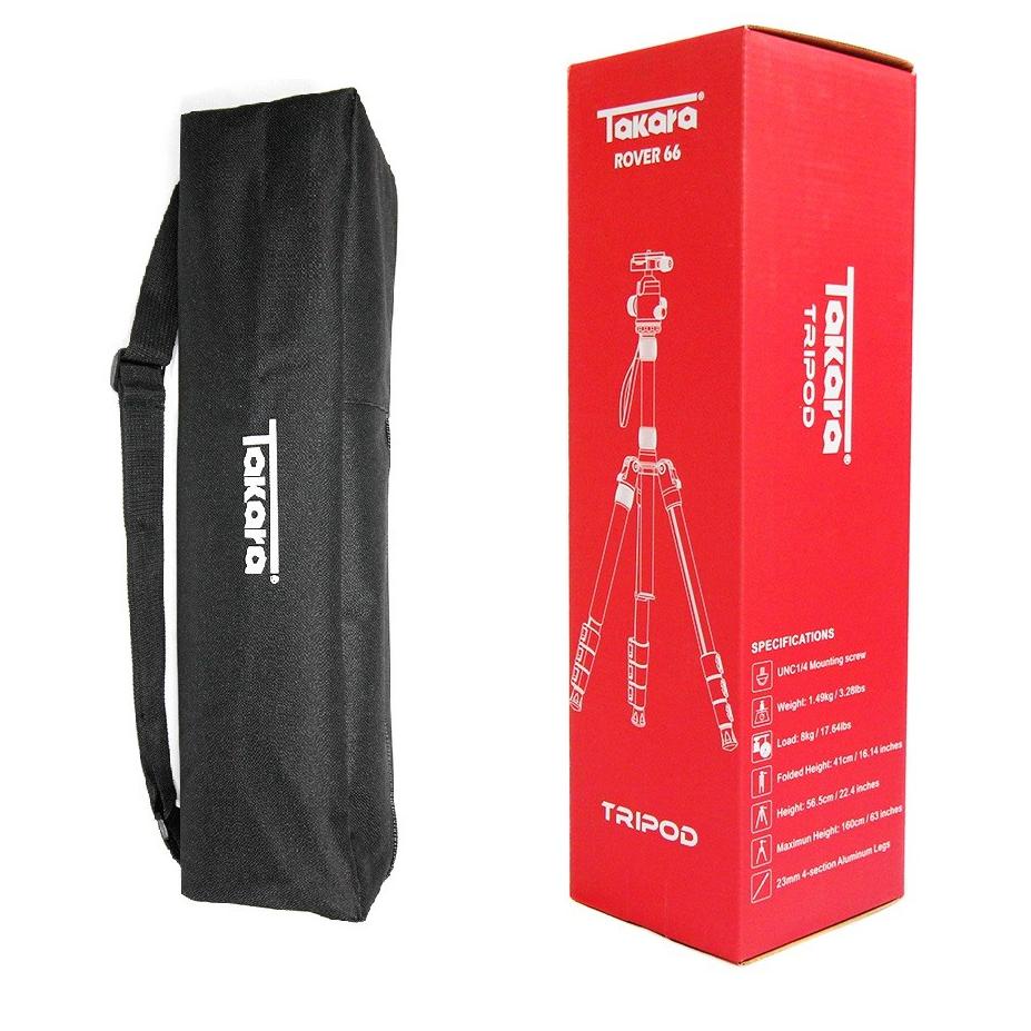⇃ Tripod Takara Rover 66 Travel Monopod Kamera DSLR Mirrorless Handycam - phone holder ぎ