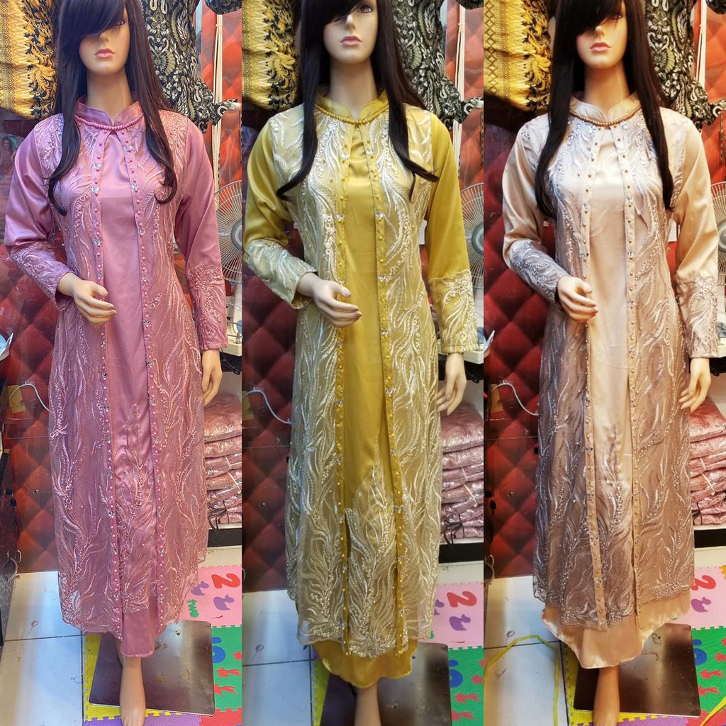 ABAYA TULLE MUTIARA / GAMIS PESTA