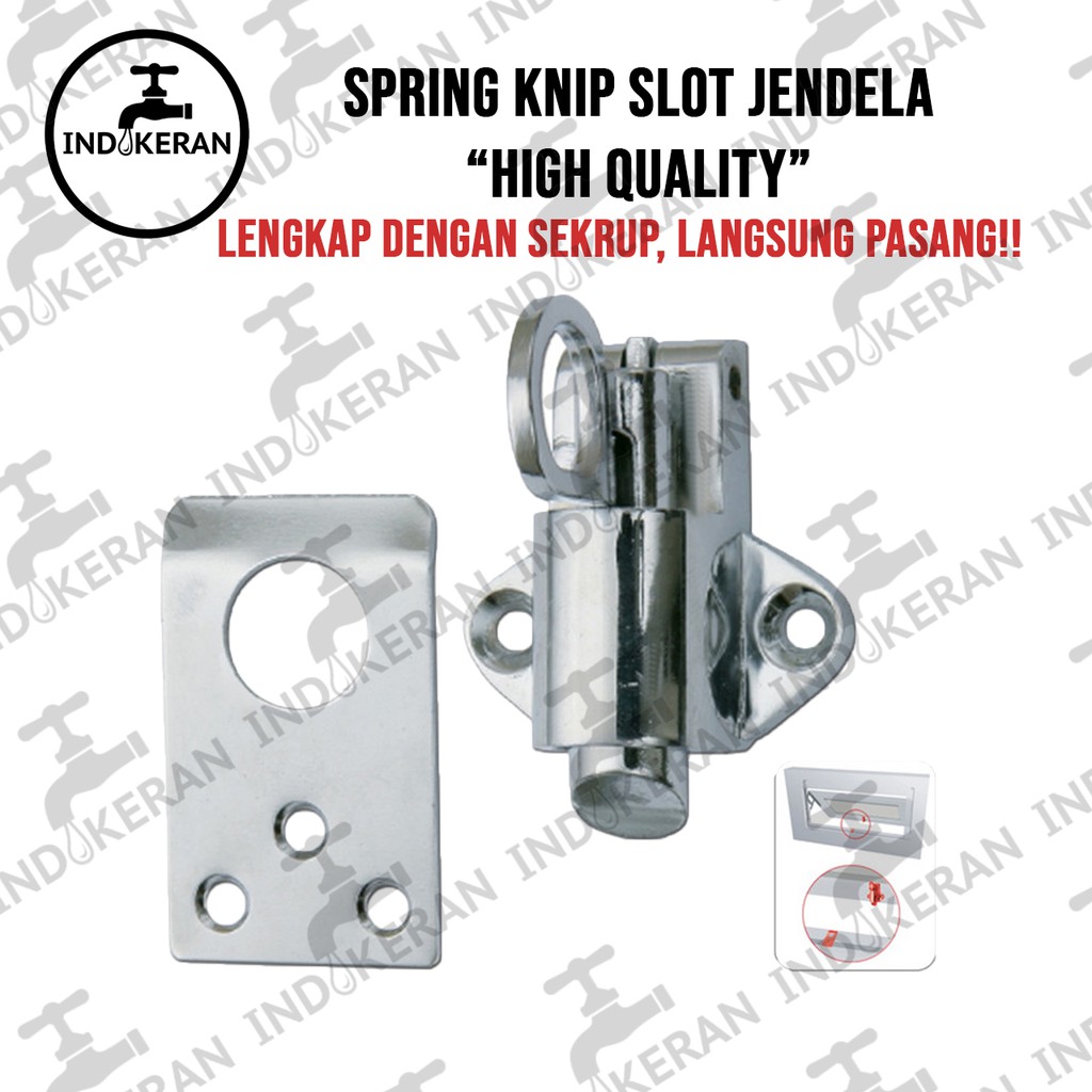 INDOKERAN - Spring Knip Slot Jendela - High Quality