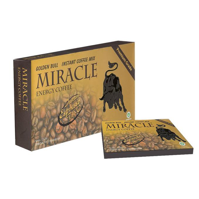 KOPI MIRACLE ORIGINAL MIRACLE COFFEE ISI 12 SACHET ORIGINAL TERMURAH