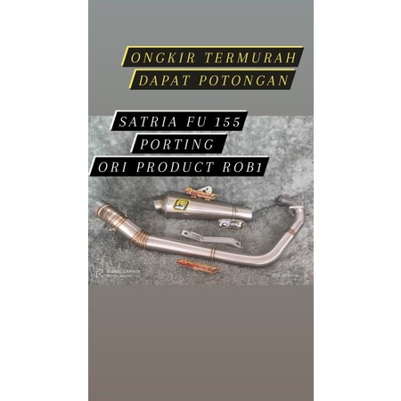 Knalpot Rob1 Satria 200 cc Db17 Ex samping Knalpot Rob1 satria 155 cc Db17  Knalpot satria fu drag 1