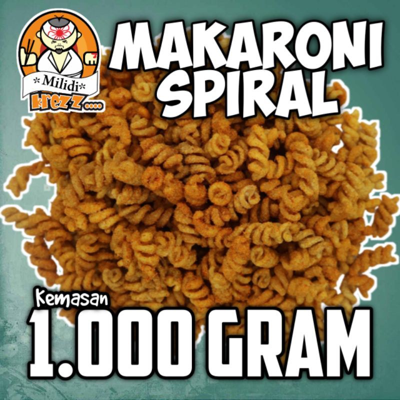 

Makaroni Spiral Kiloan 1 kg Cemilan Makroni Pedas