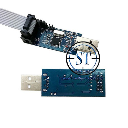 USB ISP ASP AVR 51 Downloader ATMEL / ST USBISP USBASP Programmer Win7