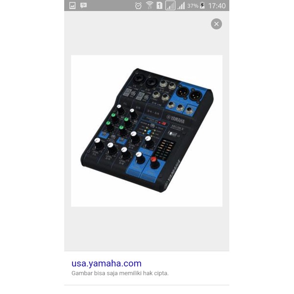 mixer yamaha MG 06 X original yamaha indonesia