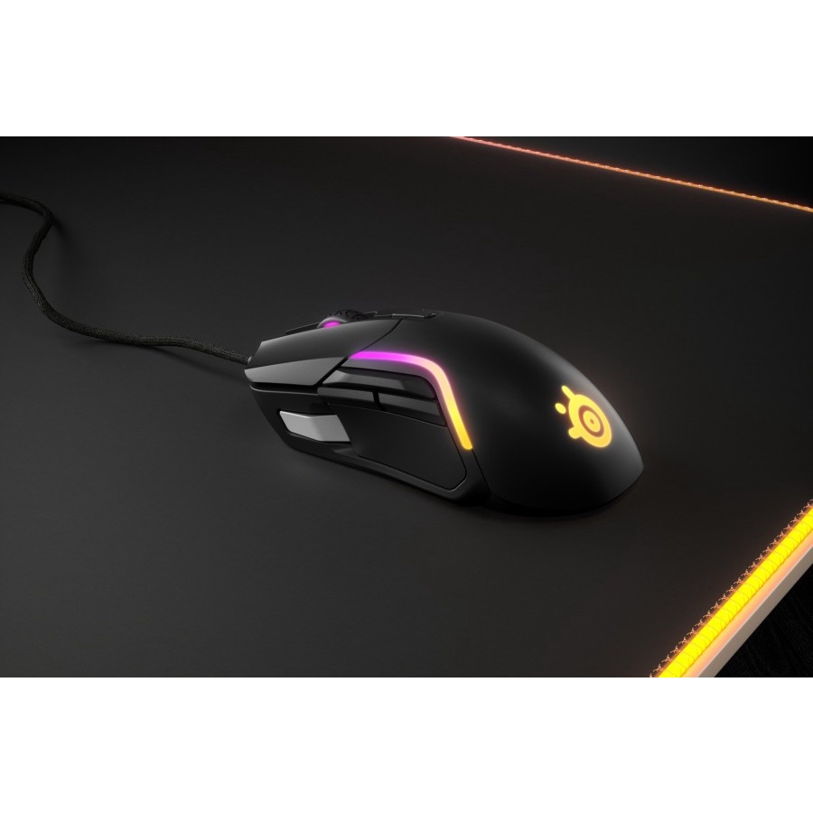 Mouse Steelseries Rival 5 TrueMove Air Sensor - Gaming - Black Matte