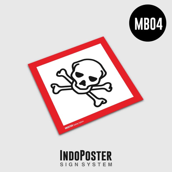 

Sticker K3 Label Simbol B3 Ghs Beracun (Toxic)