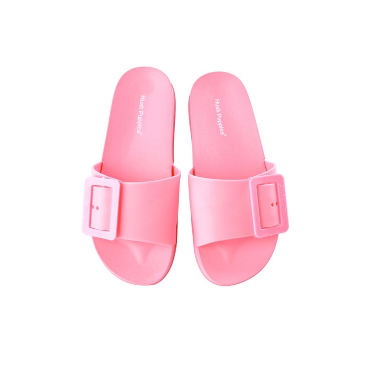 SANDAL SLIDE WANITA HUSH PUPPIES ORIGINAL SENDAL CASUAL BRANDED PINK HW17