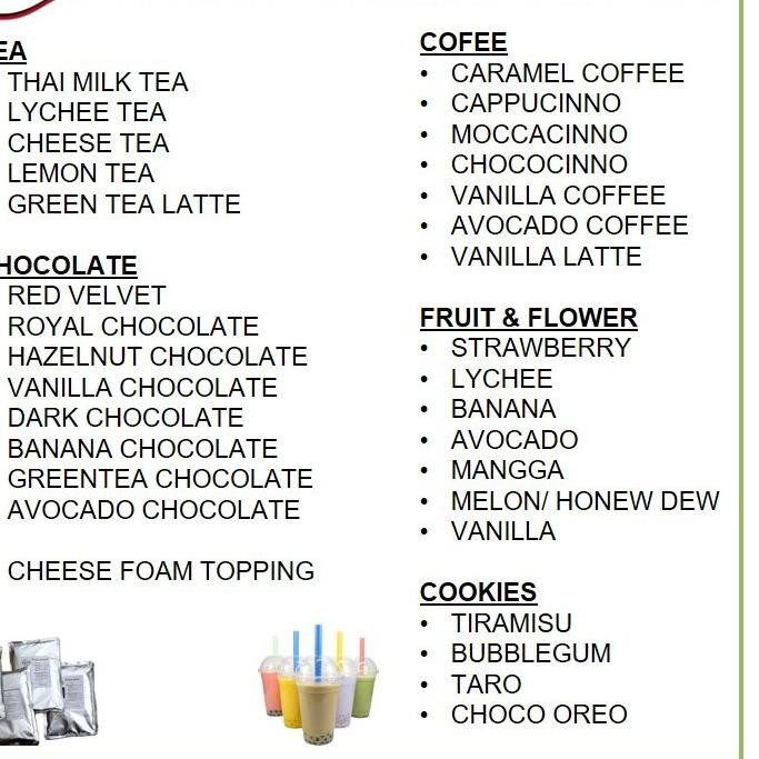 

Termurah BONICO Thai Tea drink powder 120gr Bubuk minuman kekinian Thaitea milk shake -THAI TEA tari