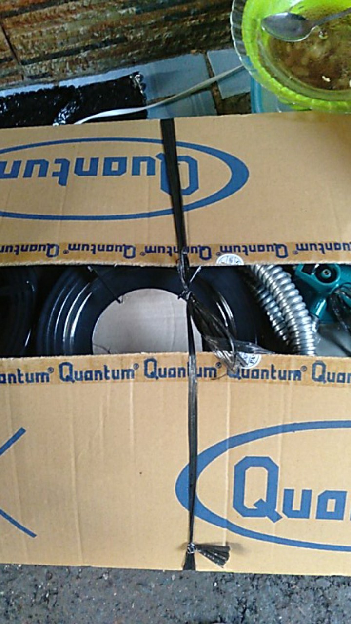 Paket Quantum Kompor Gas 2 Tungku Qgc 201 Dep Dan Selang Regulator Gas Qrl 142