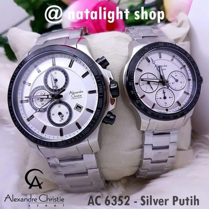 Jam Tangan Couple Alexandre Christie 6352 Original Sport Mewah V48 Premium Harga Grosir