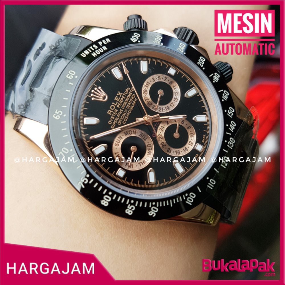 Jam Pria Automatic Rolex Oyster Perpetual Chain Chronograph (hargajam harga jam matic)