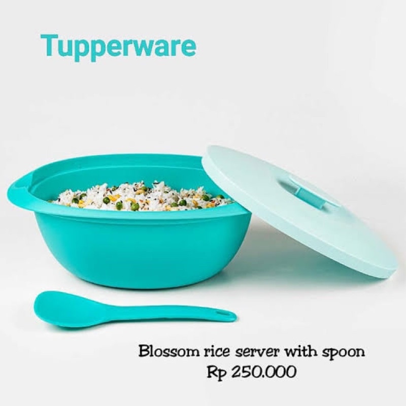 ( Termurah!!!!! ) Tupperware Blossom Rice Server Paradise