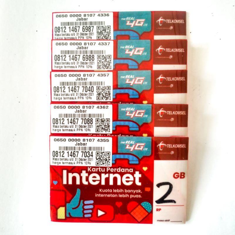 TERMURAH  Kartu Perdana SP Telkomsel 2GB