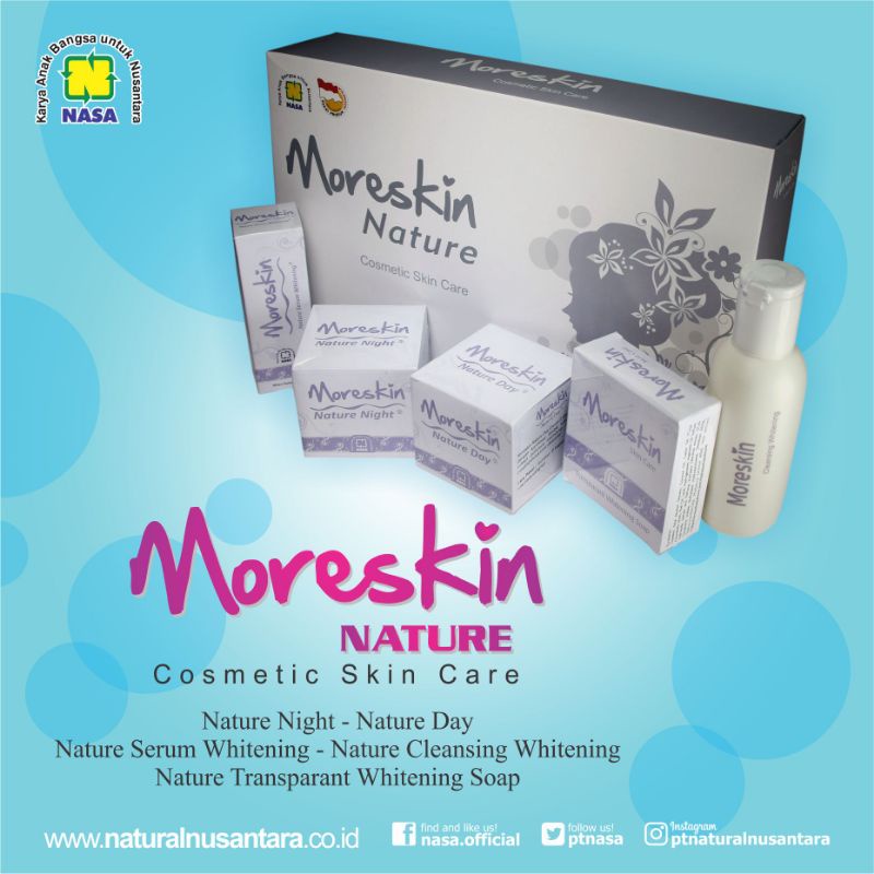 MORESKIN NATURE COSMETICS SKINCARE // ORIGINAL NASA