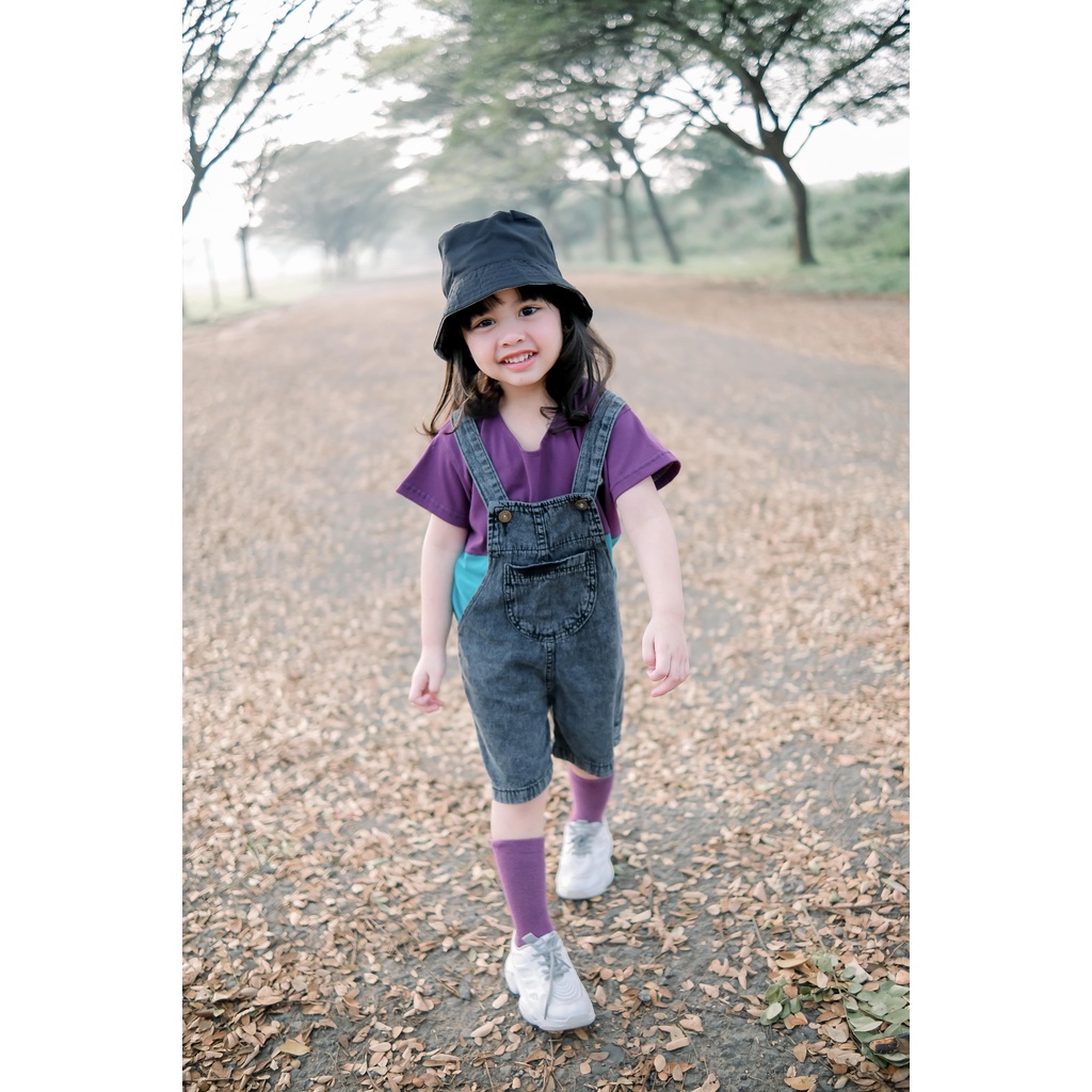 Carva Overall anak perempuan jeans baju kodok anak overall cewe cowo jeans denim original realpict
