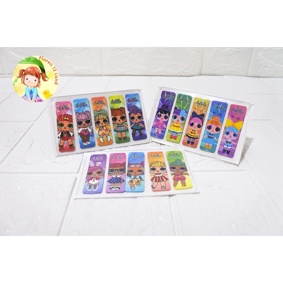 

Stick Note Plastic Hologram / Sticky Notes / Pembatas Buku LOL