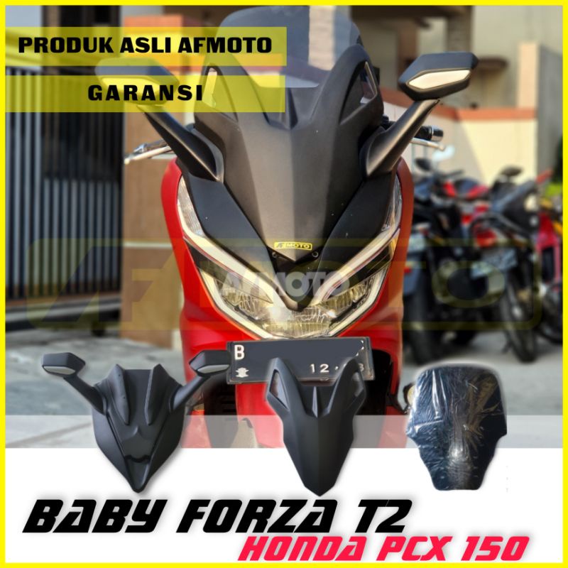 COVER BABY FORZA T2 PCX 150 / TAMENG DEPAN WINDHSIELD BABY FORZA T2 PCX LOKAL 150