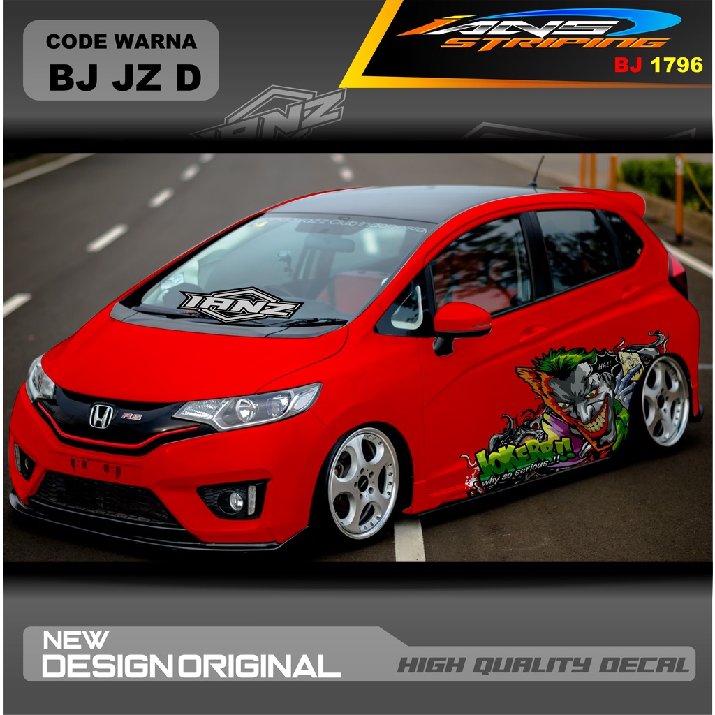 VARIASI STICKER MOBIL HONDA JAZZ MOBIL AGYA AYLA AVANZA DLL / STIKER VARIASI MOBIL / DECAL STIKER MOBIL