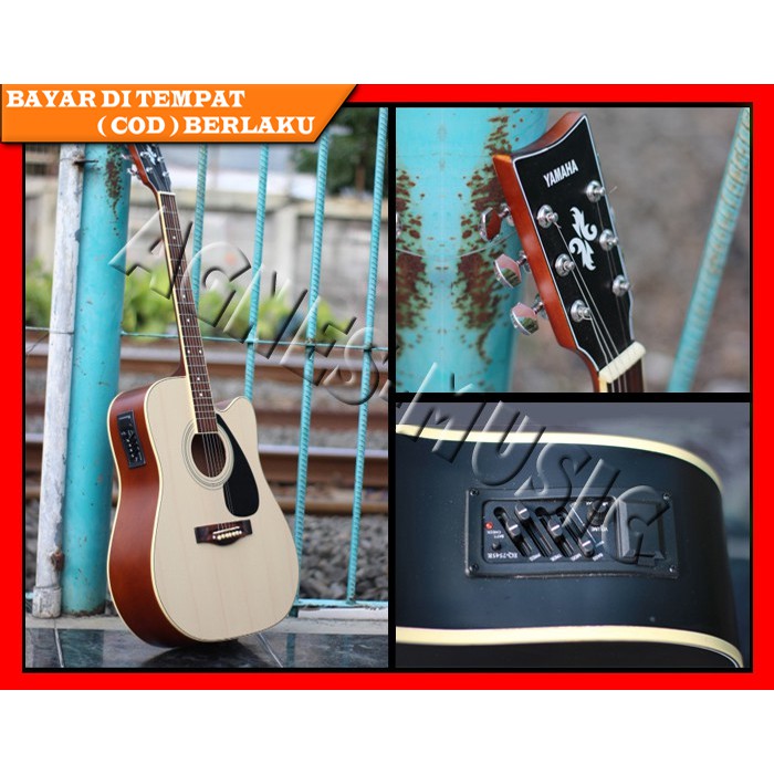 Gitar Akustik Elektrik Yamaha Blackdoff EQ7545 / Gitar Akustik / Gitar Pemula / Gitar Listrik