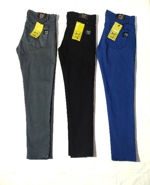 CELANA PANJANG JEANS PRIA SOFT JEANS PENSIL/ORIGINAL JUST AND CO /big size jumbo slim fit