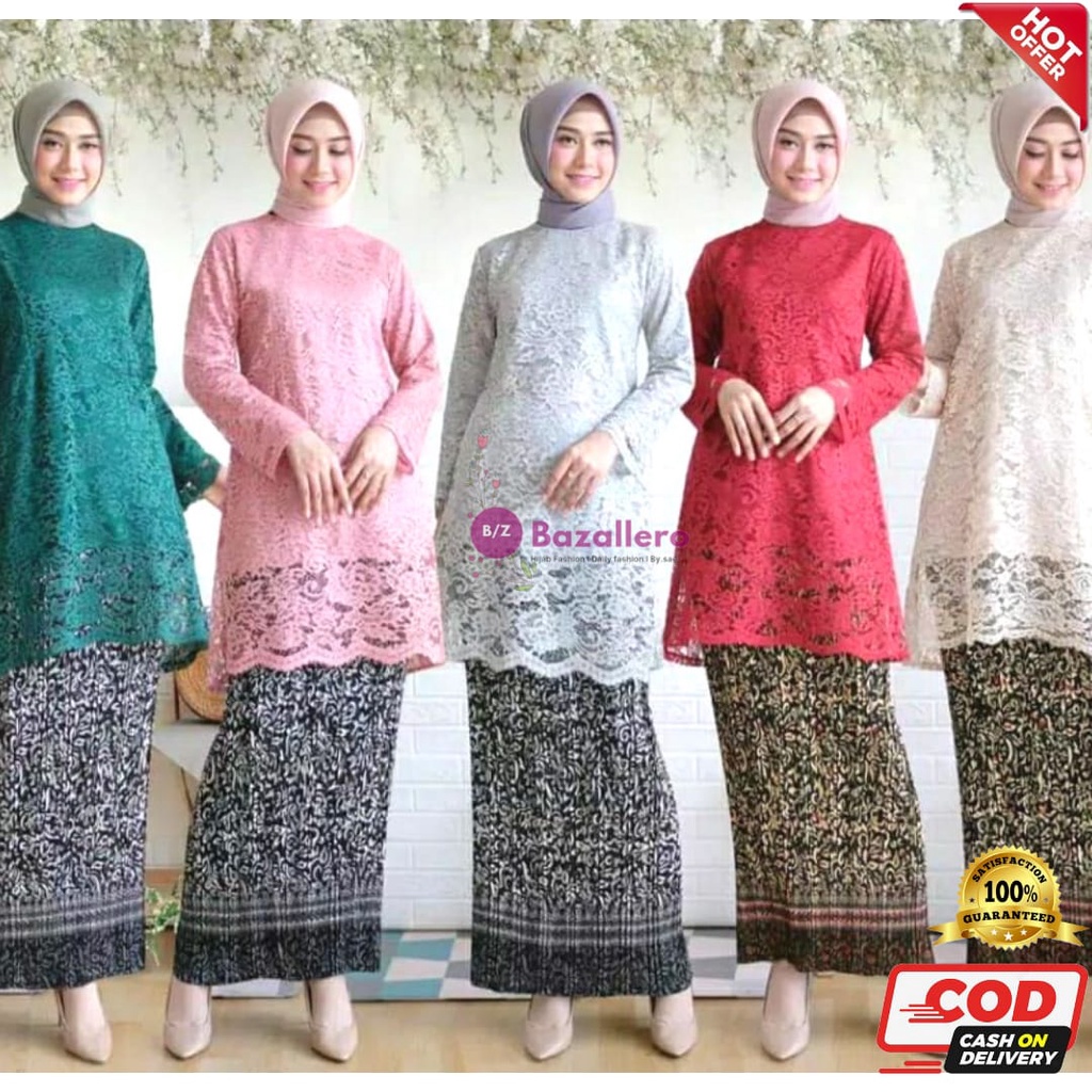 (COD) BZ-KEBAYA BROKAT MODERN - ATASAN TUNIK BRUKAT - KEBAYA BROKAT JUMBO - TUNIK PADANG BROKAT