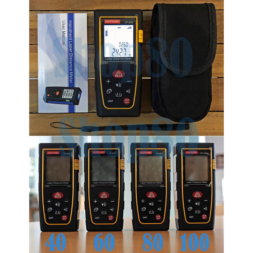 JUFUNE Meteran Laser Distance Meter 40m 60m 80m 100m 120m Digital Rangefinder Alat Pengukur Jarak