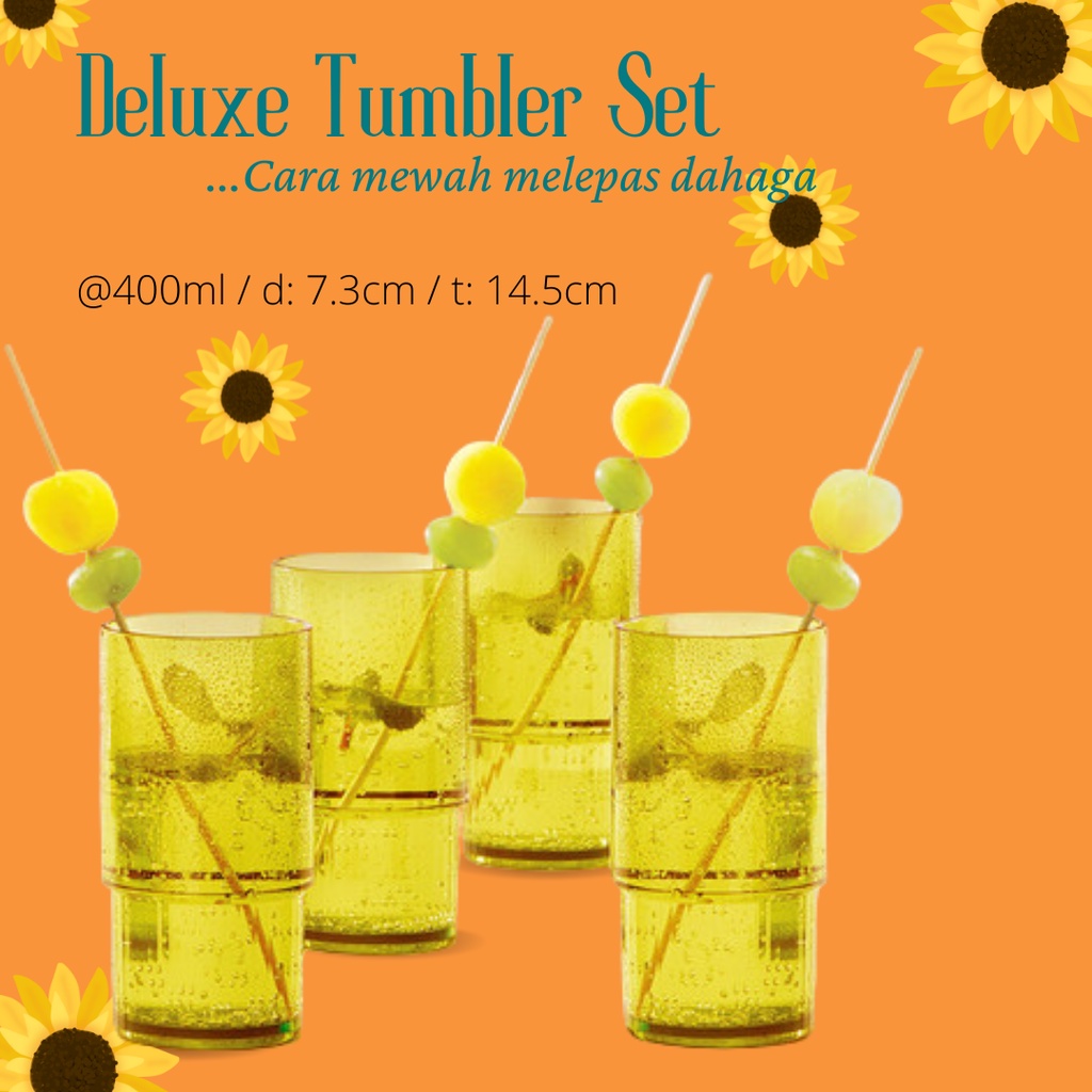 Deluxe Tumbler Set / Pekat Gelas Cangkir Tupperware Original Termurah
