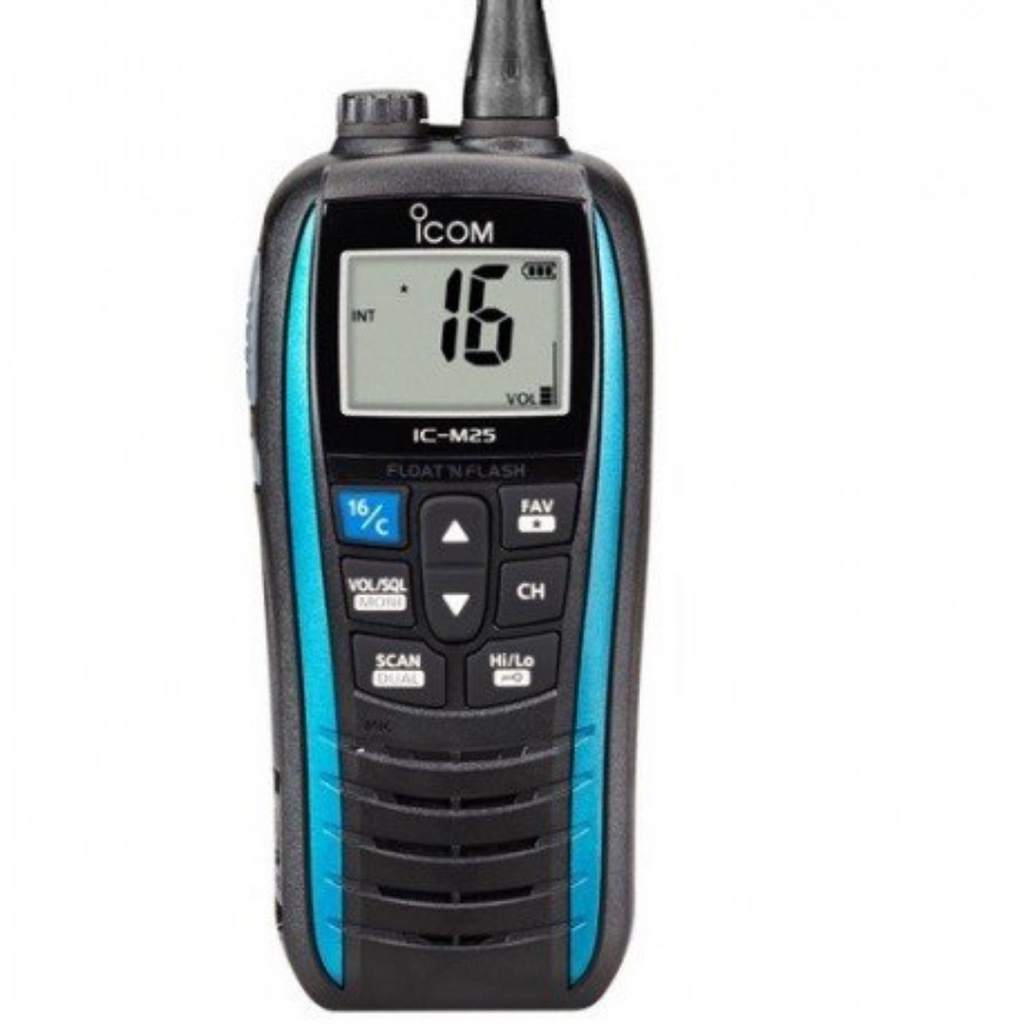 ICOM IC-M25 VHF RADIO MARINE WATERPROOF IPX7 NEW GARANSI RESMI POSTEL