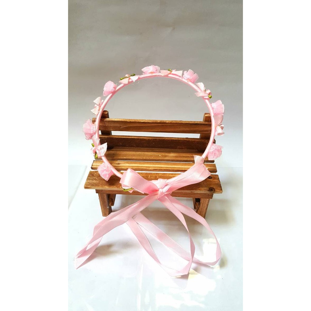Bando - Aksesoris Rambut Anak Mahkota Bunga Flower Crown Bando Anak Murah Promo