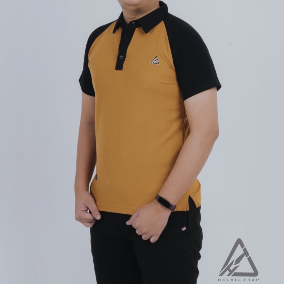 Kaos Polo Shirt Pria Premium Kaos Kerah Premium M L XL Royal Navy business helvig trap