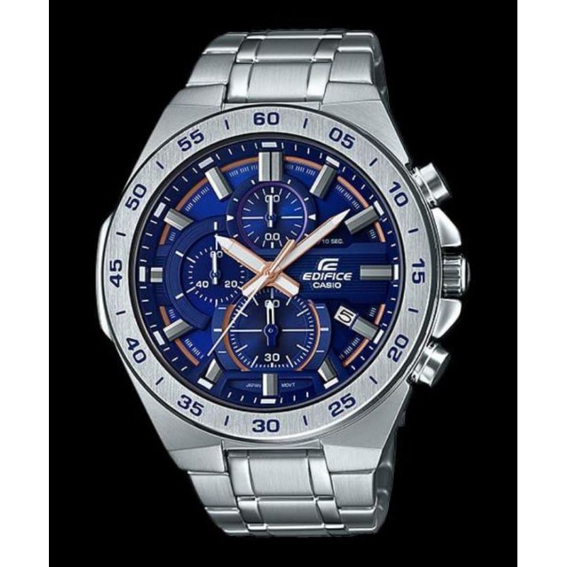 Jam Pria Merk Edifice EFR564 Silver Ori BM FullSet