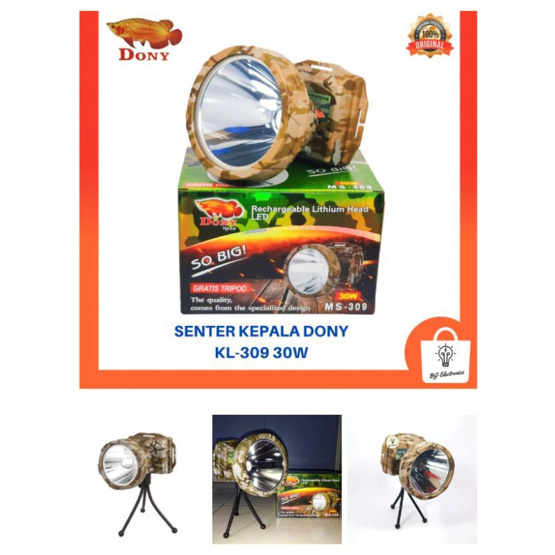 senter kepala dony original 30watt . bonus tripot..