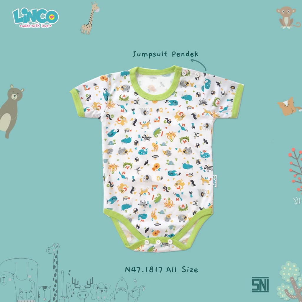 JUMPER BAYI MOTIF LENGAN PENDEK ALL SIZE 0 - 6 BULAN / JUMPER KATUN JUMPSUIT NEWBORN