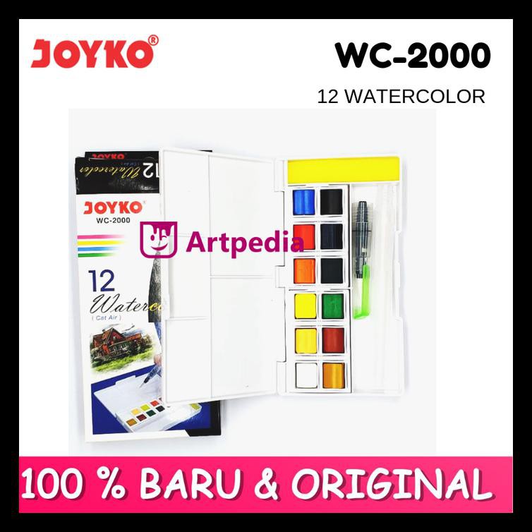 

Joyko Watercolor Pocket Set 12 Wc-2000 - Cat Air Joyko Terbaik