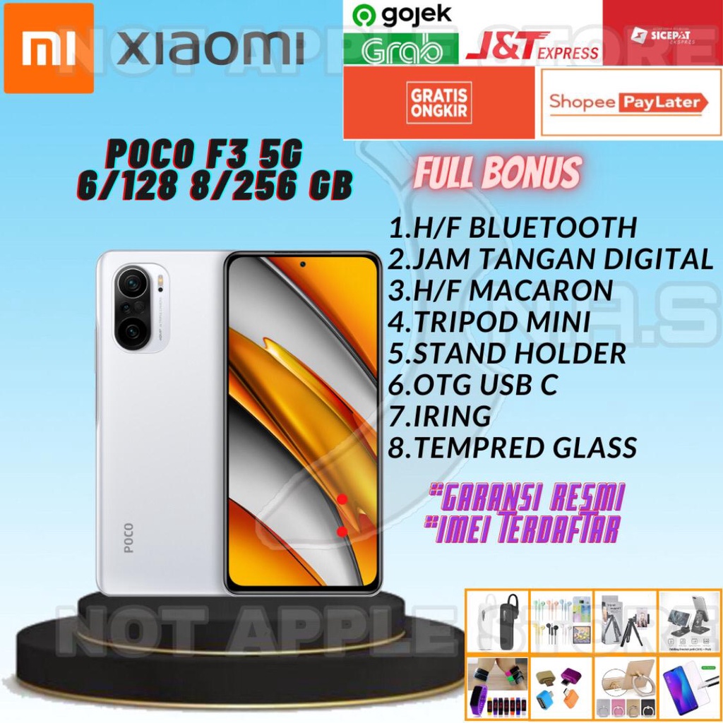 XIAOMI POCO F3 RAM 6/128GB 8/256GB NEW BARU GARANSI RESMI