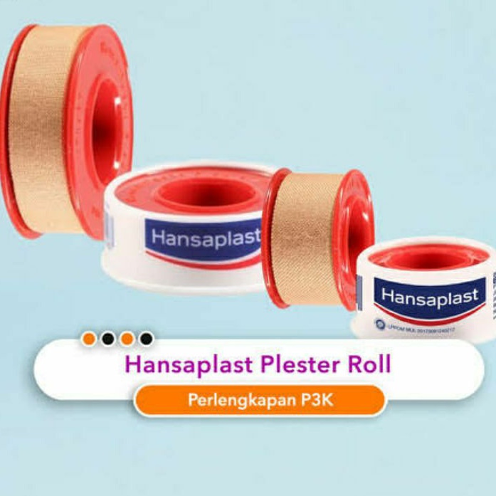 Hansaplast Plester Roll Kain 2,5 x 4,5 / Hansaplast Roll Kain 1.25 x 4,5 / Plester Hansaplast Murah 
