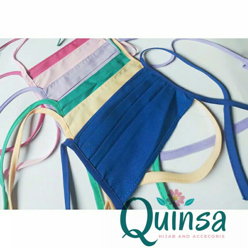 Masker Kain Tali Panjang / Masker Hijab