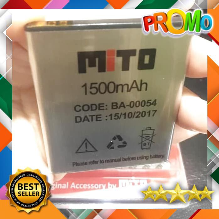 BATERAI MITO A150 BA 00054 MODEL BATERAI KOTAK 1500MAH ORIGINAL OEM